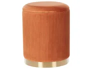 Pouf mit Stauraum 2er Set MIRAMAR Samtstoff Orange_881665