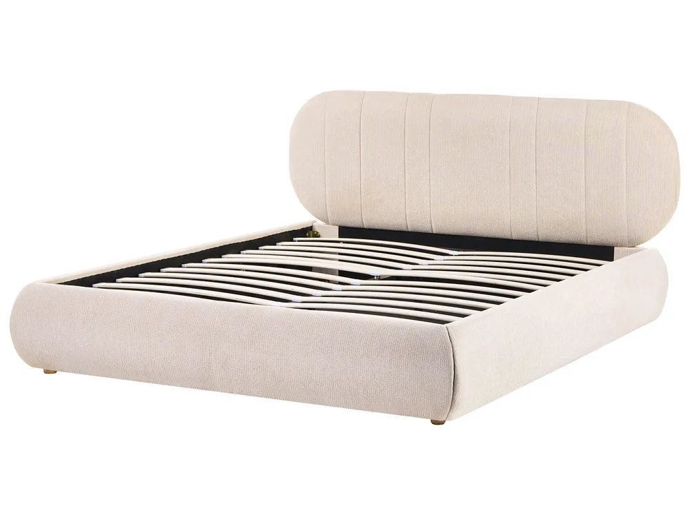 Krevet s prostorom za pohranu CAMPAN Svijetlo bež 160 x 200 cm_1056277