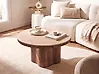 Couchtisch MALTBY Travertinoptik Braun