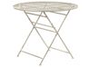 Outdoor Bistrotisch BIVIO 90 cm 90 cm Metall Cremeweiß