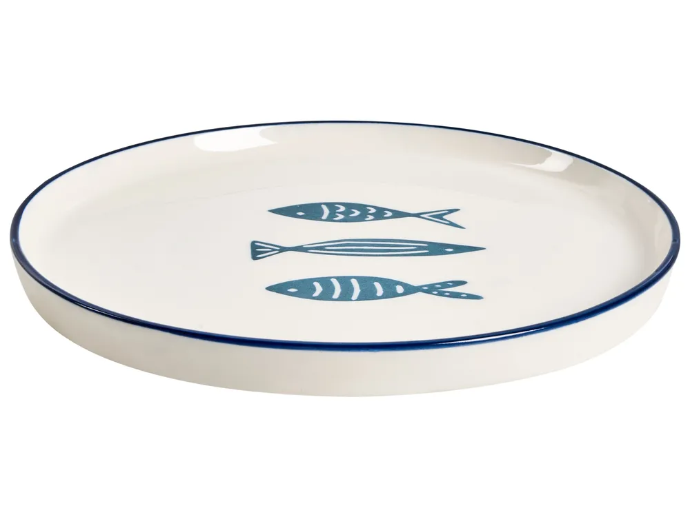 Tafelservice 16-teilig TAMARIND Porzellan Weiß / Blau_1026555