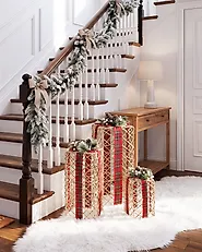 Weihnachtsdekoration 3er Set LED KAUSALA 65/55/45 cm Weihnachtsgeschenke Braun_1179603