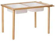 Kindertisch und Stuhlset KEMPSEY Montessori mit Stauraum Hellbraun_1047502