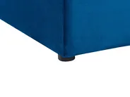 Wasserbett mit Stauraumbank NOYERS Samtstoff Blau 160 x 200 cm_915147
