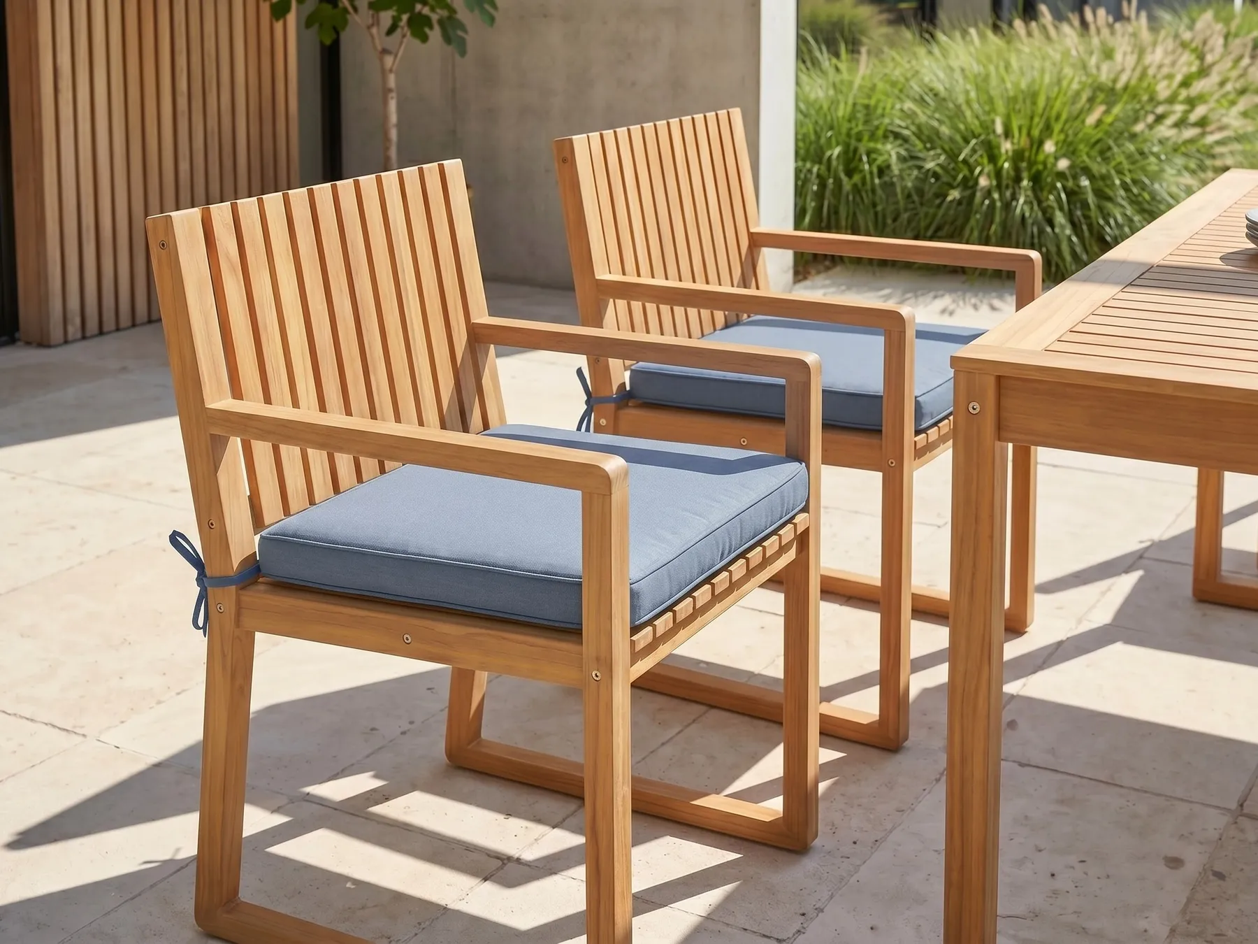 Gartenstuhlkissen 8er Set SASSARI 46 x 46 cm Blau_745856