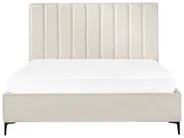 Schlafzimmer Set SEZANNE Bouclé Cremeweiß 180 x 200 cm_939820
