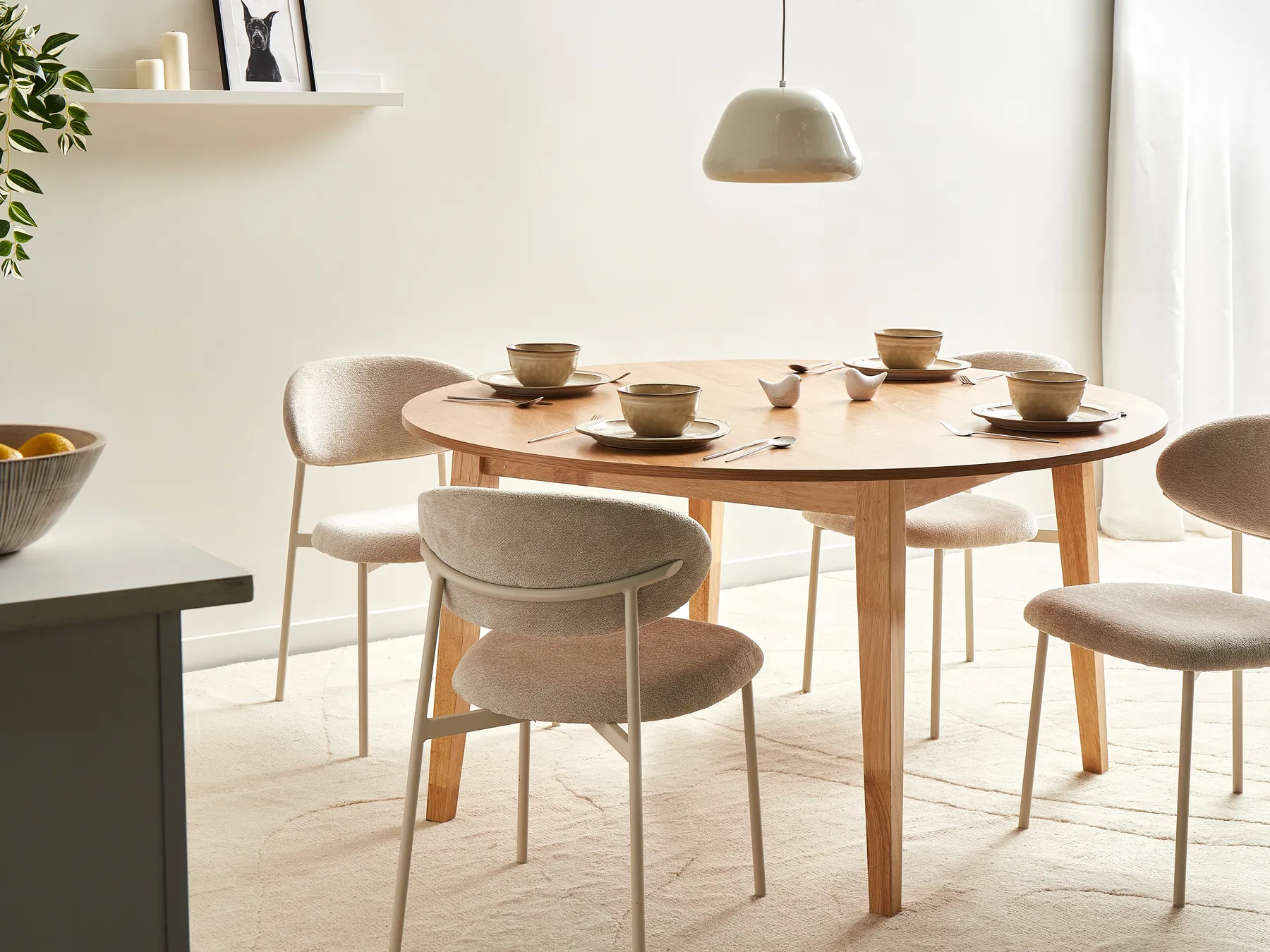 Esstisch HUNTLEY Helle Eiche 140 cm 140 cm_1017340