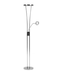 LED Floor Lamp KENNET  with Dimmer Metal Silver_1145479