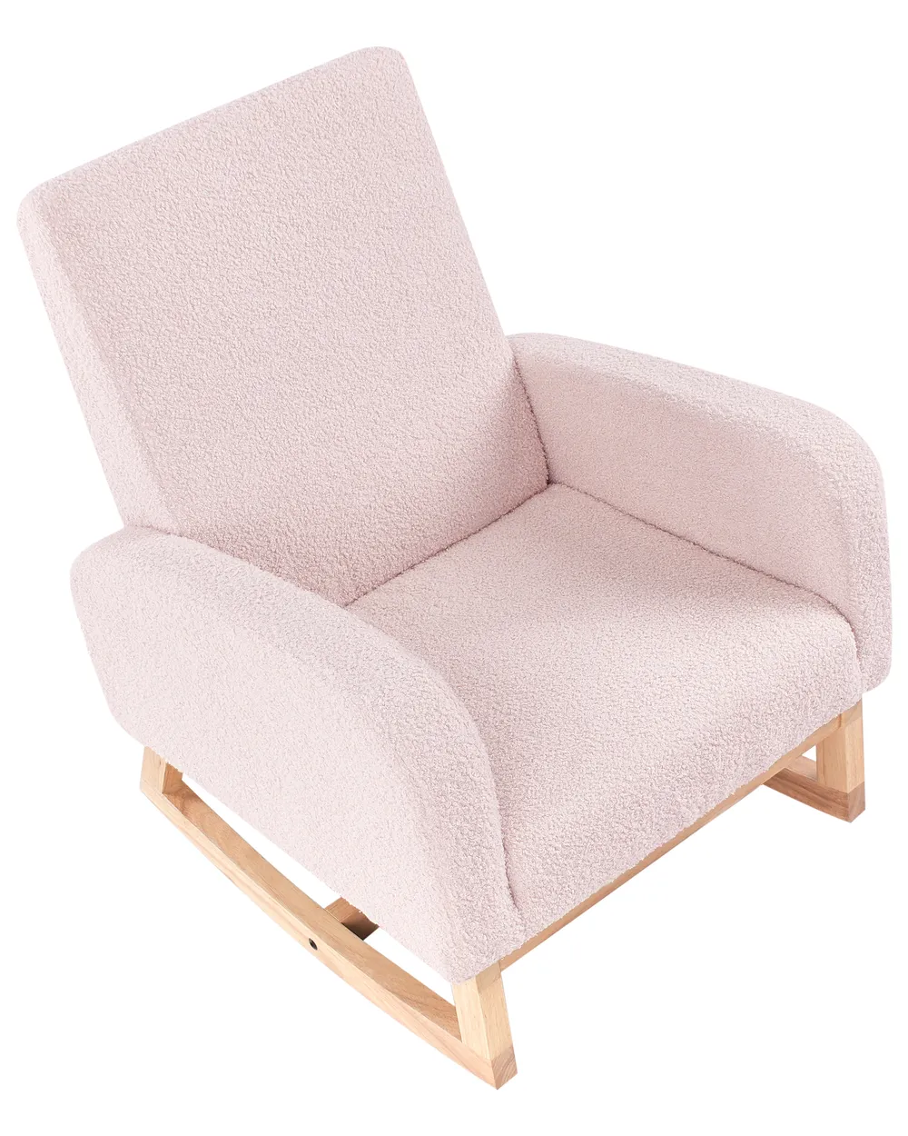 Kids Rocking Chair NORBY Boucle Pastel Pink_989262