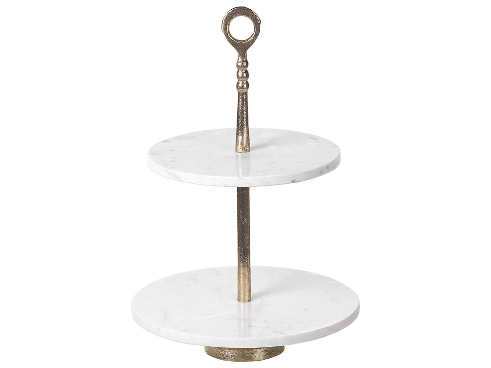 Stojalo za torto TARUM Kamen Beli marmor