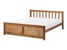 Bett mit Lattenrost Kiefernholz OLENDON 120 x 200 cm Braun
