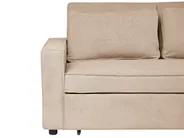 Schlafsofa 2-Sitzer UTTELA Stoff Hellbraun_1079450