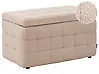 Ottomane mit Stauraum MICHIGAN Bouclé Beige