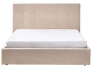Ottoman Bed LORIENT Boucle Beige 160 x 200 cm (EU King Size)_1040252