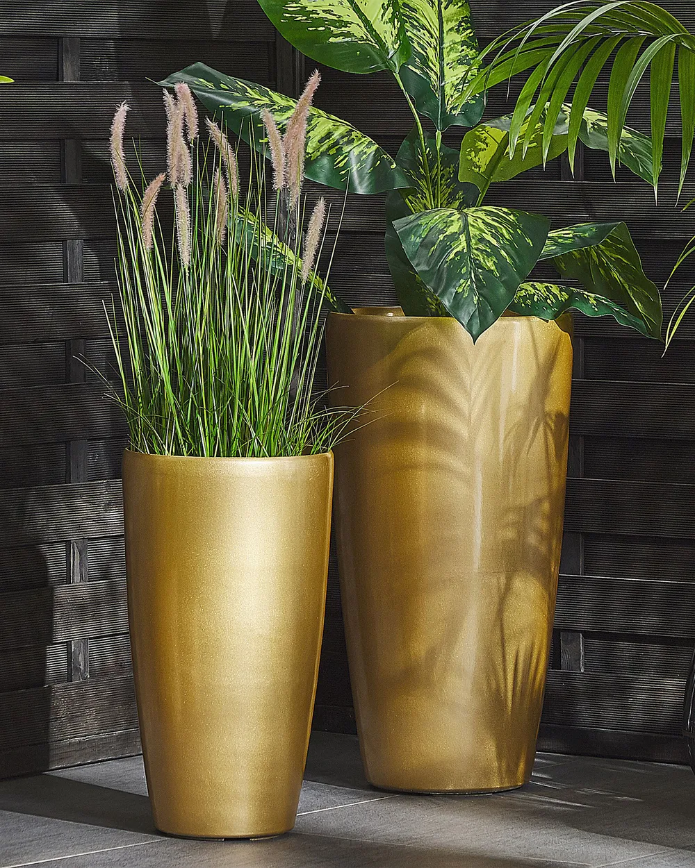 Blumenkübel TSERIA 32 cm Gold