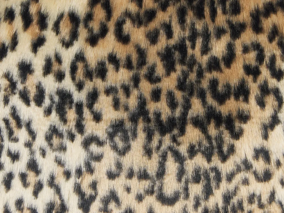 Dekokissen 2er Set FOXTAIL 45 x 45 cm Webpelz Braun Tiermuster_822142