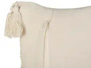 Dekokissen 2er Set CASSIOPE 30 x 50 cm Baumwolle Weiß Geometrisches Muster_888235