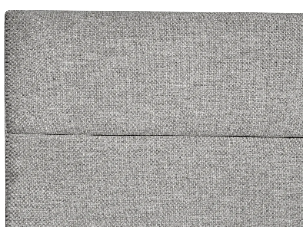 Boxspringbett mit Stauraum ARISTOCRAT Stoff Hellgrau 160 x 200 cm_873794
