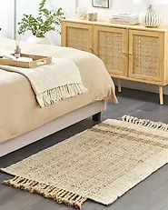 Teppich ORTAOBA Beige 80 x 150 cm Jute_1182492