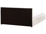 Postelja s prostorom za shranjevanje MONTLAUR Knjižica Bela 160 x 200 cm_958490