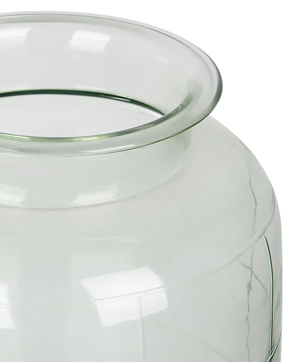 Blumenvase VINDALOO 35 cm Glas Hellgrün_830537