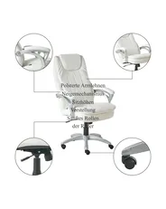 Chefsessel CHIEF Kunstleder Cremeweiß_995312