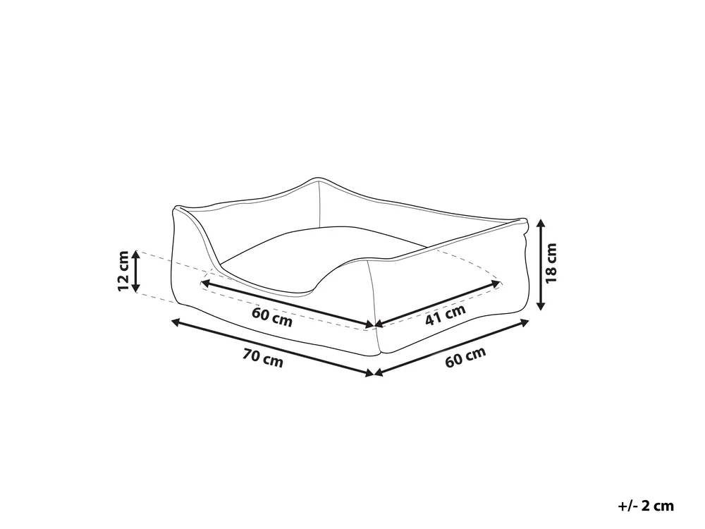 Tierbett IZMIR Samtstoff Blau_826635
