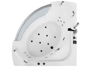 Corner Hot Tub with LED MANGLE 1870 x 1360 mm White_802819