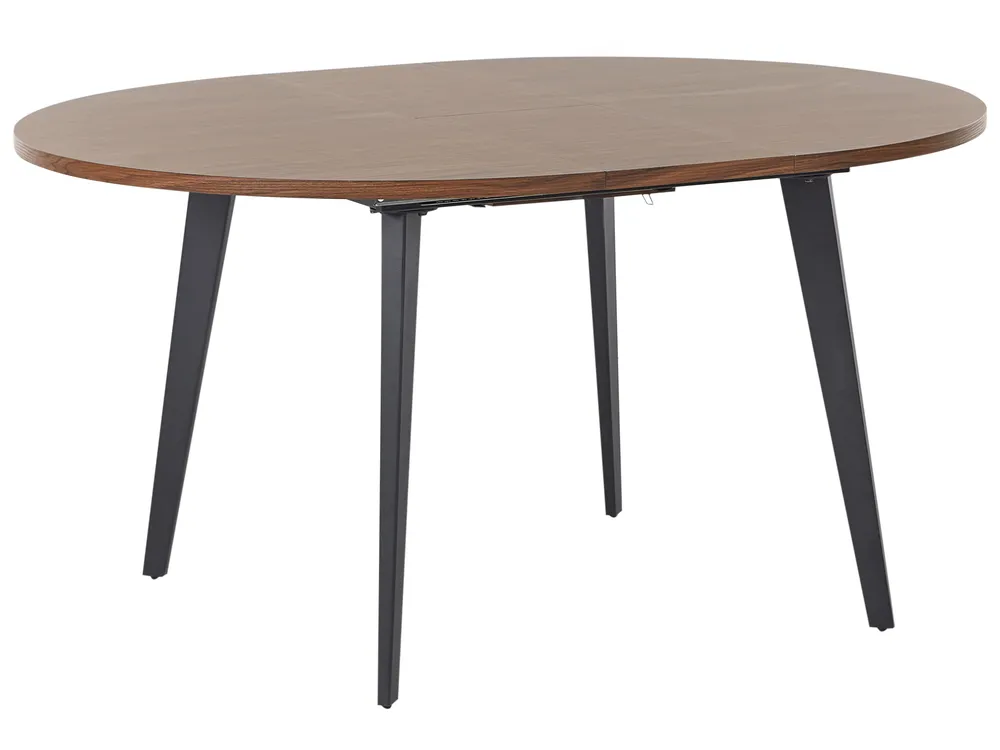 Ausziehbarer Esstisch BOVINA Dunkelbraun 120/150 cm 120 cm
