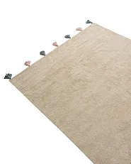 Kindervloerkleed KODINHI  Beige 140 x 200 cm Katoen_1135278