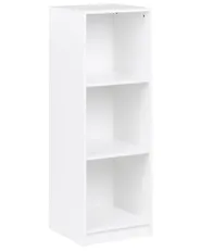 3 Tier Bookcase ZEHNA 117 cm White_1026517