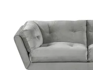 Sofa 3 Seater LENVIK Velvet Grey_784805
