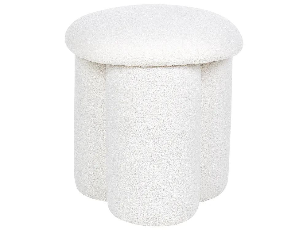 Pouffe CARRINGTON Boucle Off-White_897447