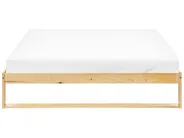 Bed without Headboard Pine Wood TALAIRAN 140 x 200 cm (EU Double) Light Brown_1131349