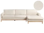 Corner Sofa 4 Seater SIGGARD Boucle White Left Hand_944459