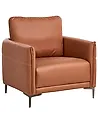 Sessel CILENS Stoff Goldbraun
