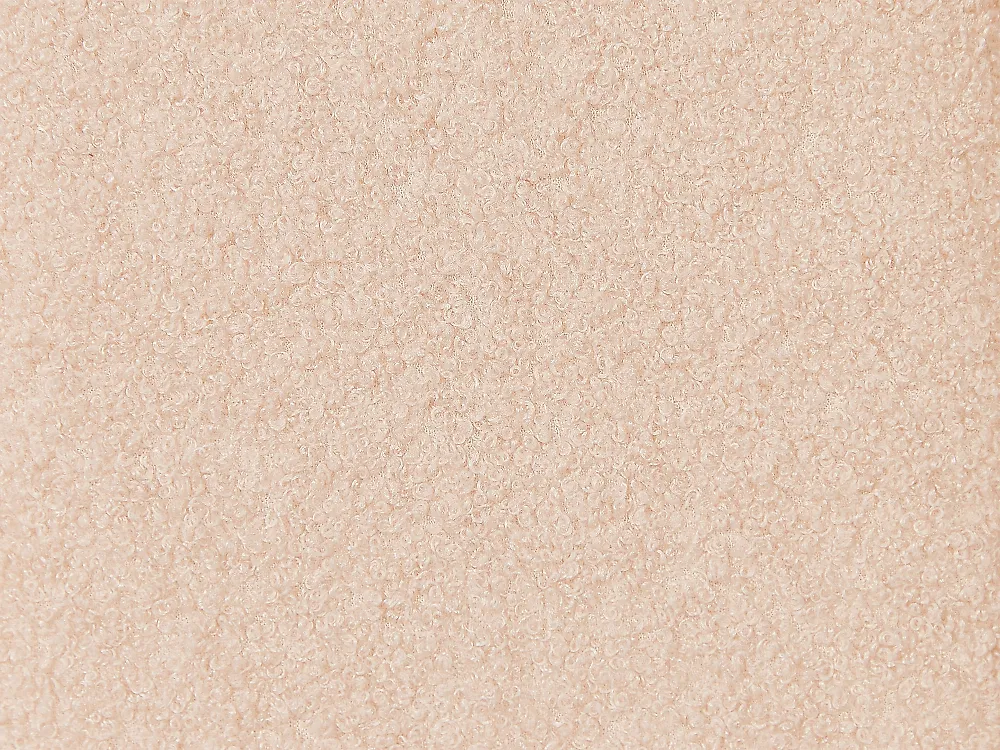 Ausziehbett Bouclé EYBURIE 90 x 200 cm Pfirsichrosa_907141