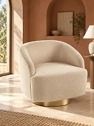 Armchair LAVIK Boucle Beige_952195