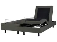 Adjustable Bed without Headboard Fabric DUKE II 180 x 200 cm (EU Super King) Dark Grey_987946