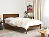 Bett mit Lattenrost BOISSET 140 x 200 cm Braune Esche