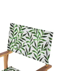 Set of 2 Garden Chairs CINE Acacia Wood White_819294
