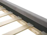Bett mit Lattenrost Samtstoff AMBERT 140 x 200 cm Grau_786684