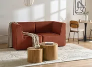 Corner Seat LEMVIG Corduroy Golden Brown Left Hand_1054698