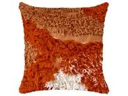 Dekokissen 2er Set SAGENIA 45 x 45 cm Baumwolle Orange Abstraktes Muster_940086