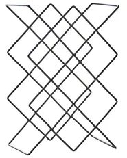 Wine Rack RATHKEALE Metal Black_1000642