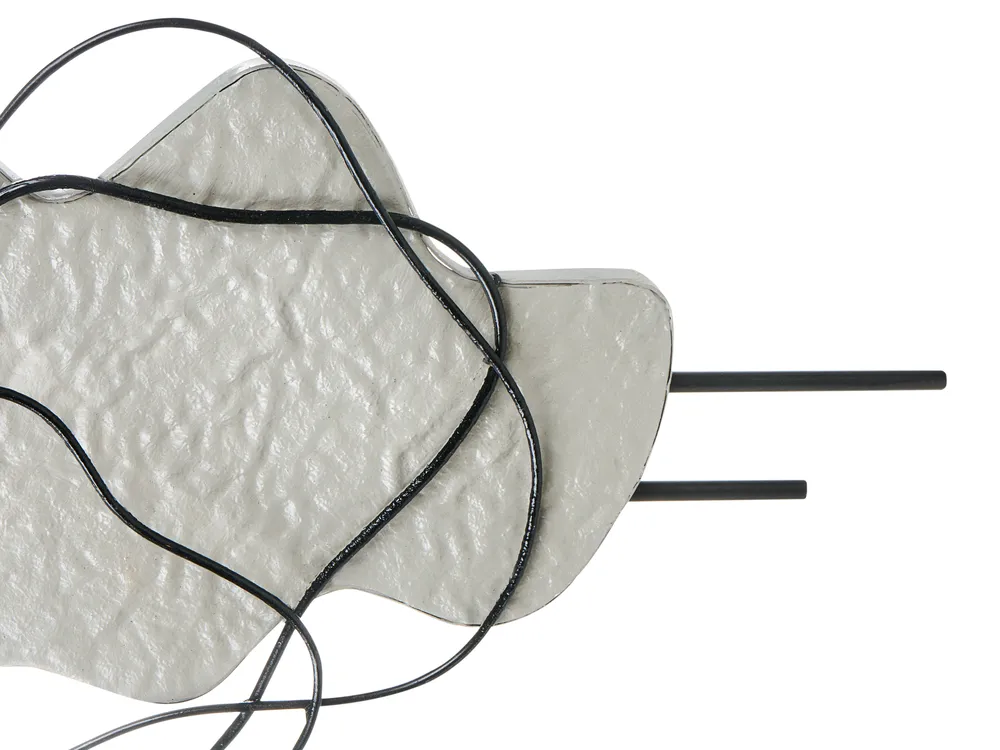Wall Decor SALLINS Metal 48 cm Black_995399