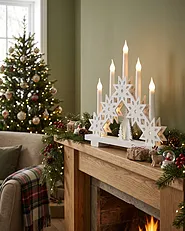Weihnachtsdekoration LED BILLAN 31 cm Weiß_1161716