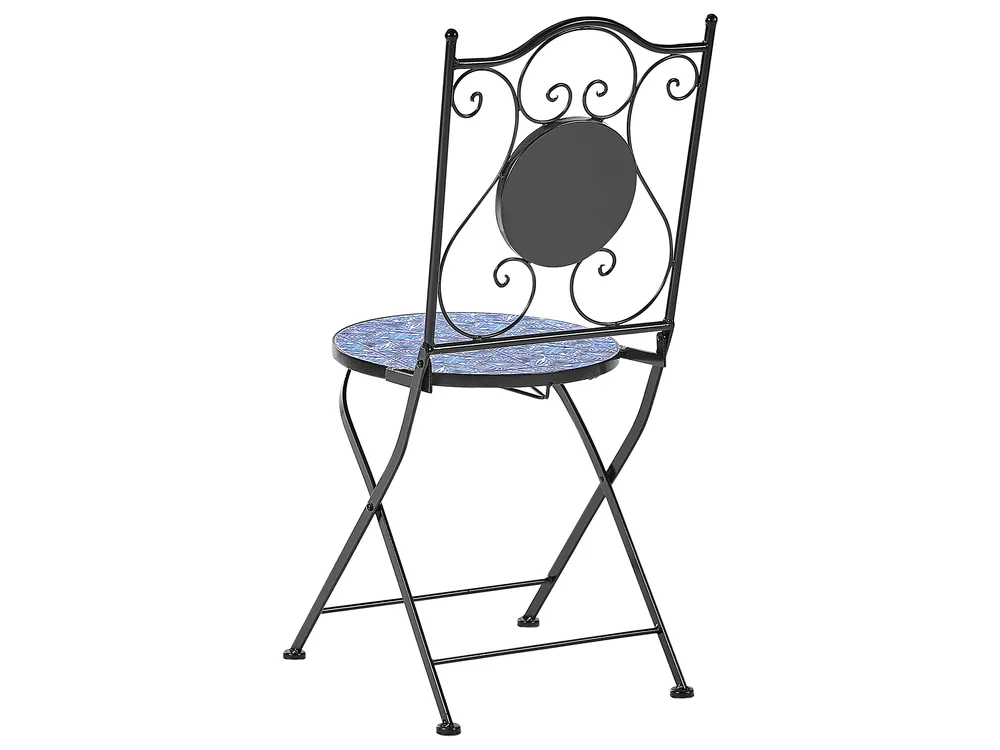 Bistro Set klappbar CIGLIANO Metall Schwarz_919876