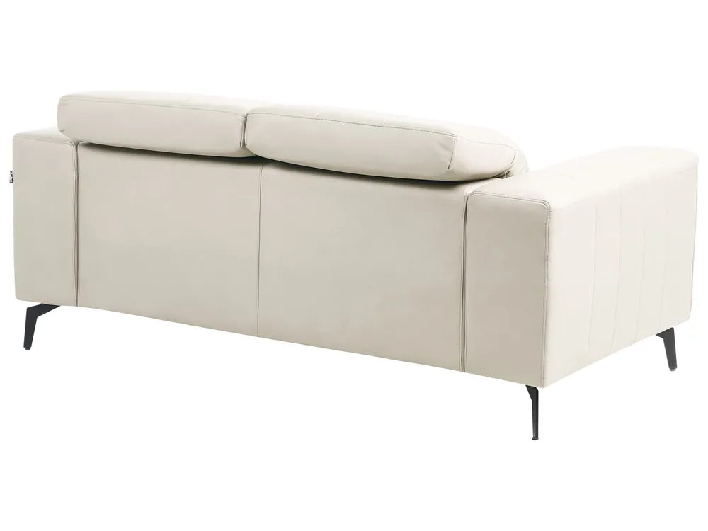 Sofa 2-Sitzer OMMEL Stoff Hellbeige_1035660