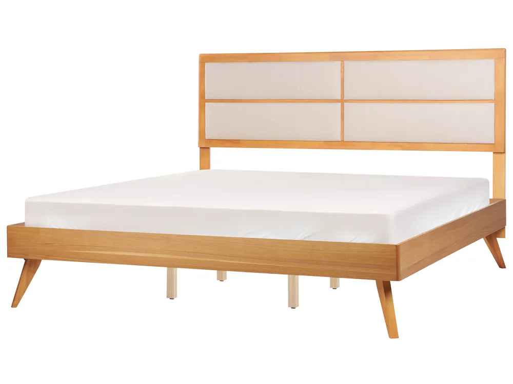 Bett mit Lattenrost POISSY 180 x 200 cm Naturfarbene Esche